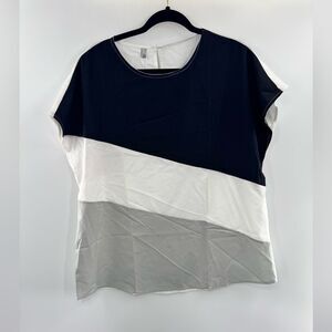 3for$20 Meaneor Tri Color Blouse size XL NWT
